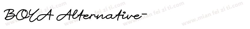 BOYA Alternative字体转换
